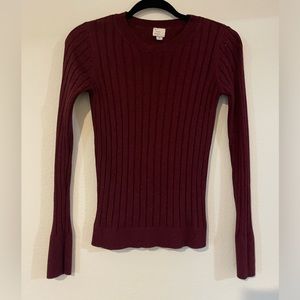 Maroon Sweater Long Sleeve